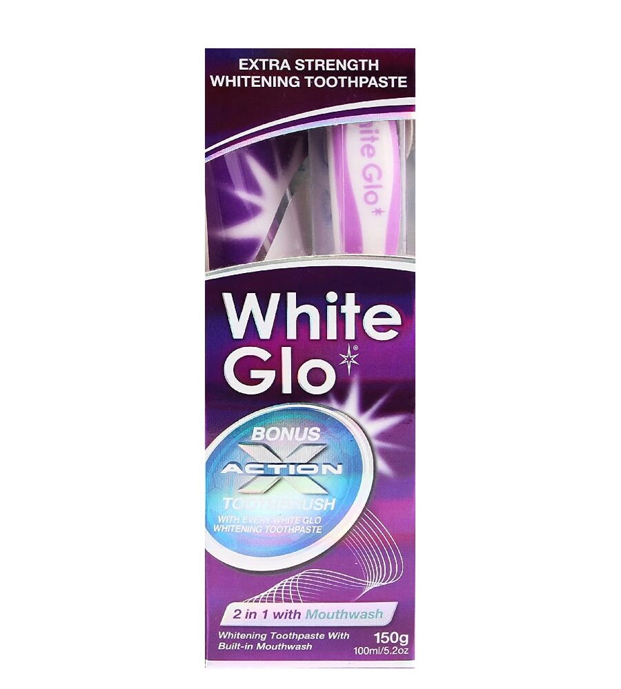 WHITE GLO - Dentifricio Whitening 2 in 1 Mouthwash